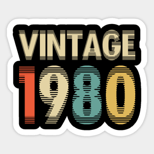 Vintage 1980 Sticker